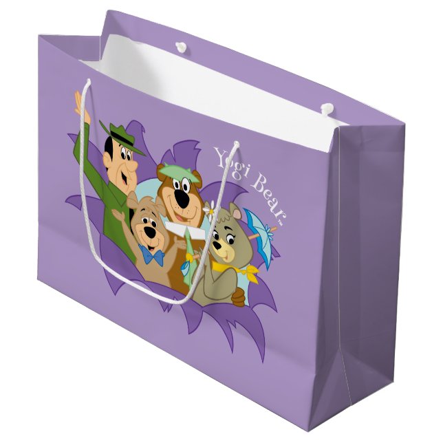 Yogi Bär und Freunde Überraschung Große Geschenktüte (Vorderseite Schrägansicht)