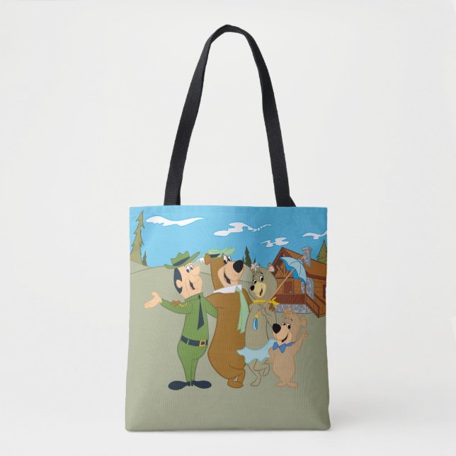 Yogi Bär und Freunde Warm Willkommen Tasche (Vorderseite)