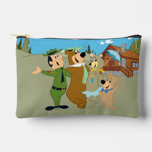 Yogi Bär und Freunde Warm Willkommen Zubehörtasche (Vorderseite)