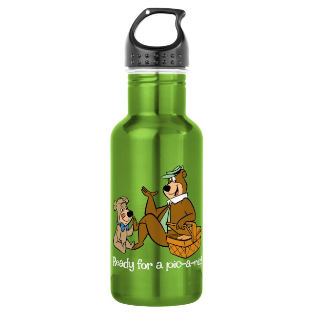 Yogi Bear and Boo Boo Picnic Snack Edelstahlflasche (Vorderseite)