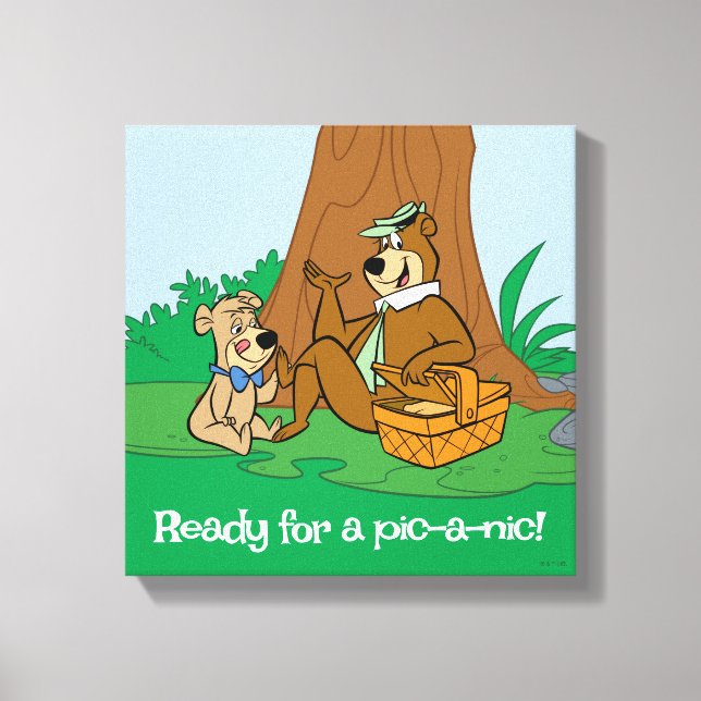 Yogi Bear and Boo Boo Picnic Snack Leinwanddruck (Vorderseite)