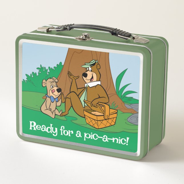 Yogi Bear and Boo Boo Picnic Snack Metall Brotdose (Vorderseite)