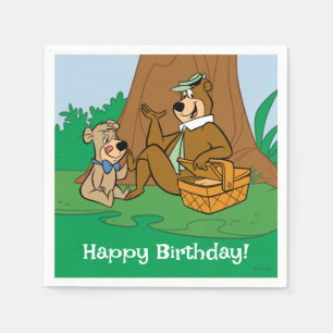 Yogi Bear and Boo Boo Picnic Snack Serviette