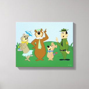 Yogi Bear and Friends Classic Pose Leinwanddruck