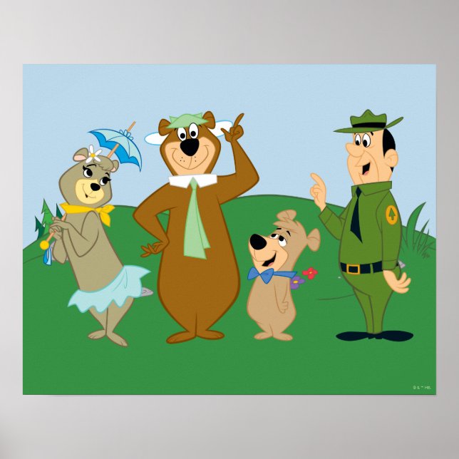 Yogi Bear and Friends Classic Pose Poster (Vorne)