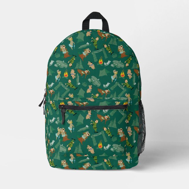 Yogi Bear and Friends Jellystone Park Camp Muster Bedruckter Rucksack (Vorderseite)