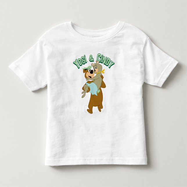 Yogi Bear Carry Cindy Bear Kleinkind T-shirt (Vorderseite)