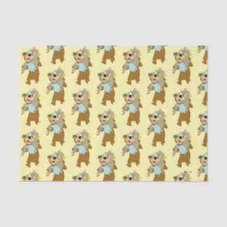 Yogi Bear Carry Cindy Bear Seidenpapier