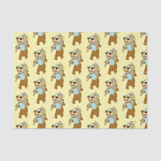 Yogi Bear Carry Cindy Bear Seidenpapier (Vorderseite)