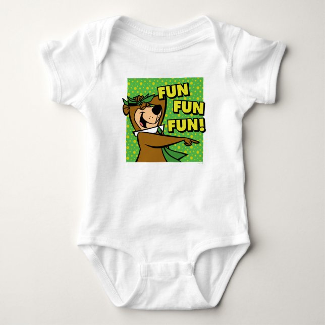 Yogi Bear Fun Fun Fun Baby Strampler (Vorderseite)