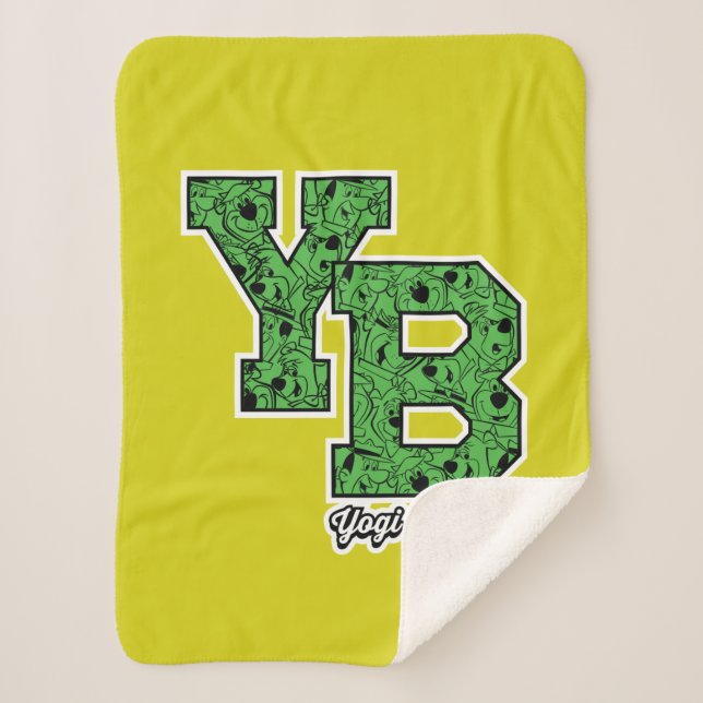 Yogi Bear Gemustert Varsity Letters Sherpadecke (Vorderseite)
