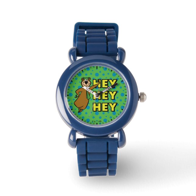 Yogi Bear Hey Hey Hey Armbanduhr (Vorderseite)