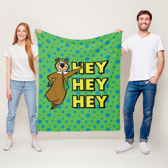 Yogi Bear Hey Hey Hey Fleecedecke (Beispiel)