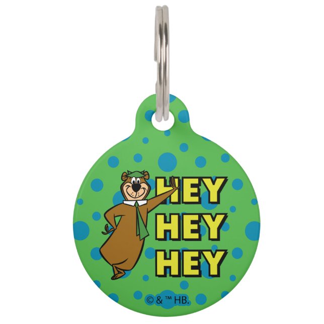 Yogi Bear Hey Hey Hey Haustiermarke (Vorderseite)