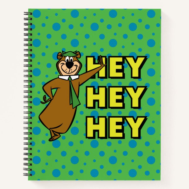 Yogi Bear Hey Hey Hey Notizbuch (Vorderseite)