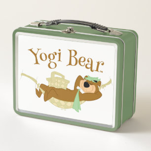 Yogi Bear Picnic Hammock Nickerchen Time Metall Brotdose