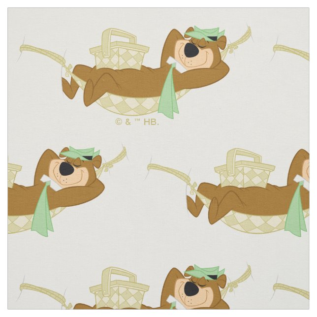 Yogi Bear Picnic Hammock Nickerchen Time Stoff (Muster)