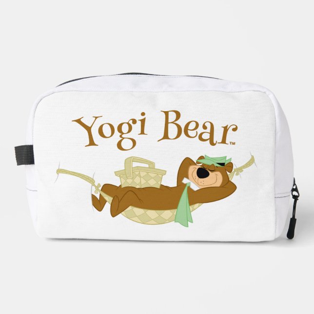 Yogi Bear Picnic Hammock Nickerchen Time Waschbeutel (Vorderseite)