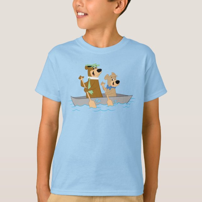 Yogi Bear und Boo Boo Fun Kanuabenteuer T-Shirt (Vorderseite)