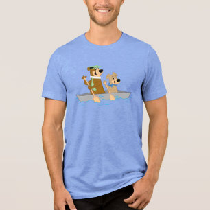 Yogi Bear und Boo Boo Fun Kanuabenteuer Tri-Blend Shirt