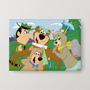 Yogi Bear und Friends Gerahmt Forest Picture Button