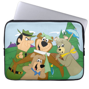 Yogi Bear und Friends Gerahmt Forest Picture Laptopschutzhülle
