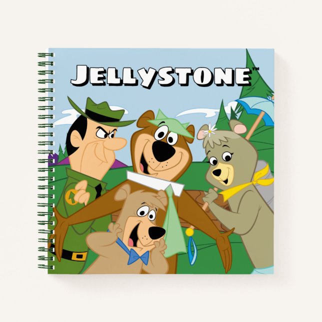 Yogi Bear und Friends Gerahmt Forest Picture Notizbuch (Vorderseite)
