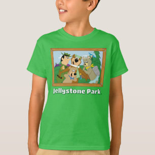 Yogi Bear und Friends Gerahmt Forest Picture T-Shirt