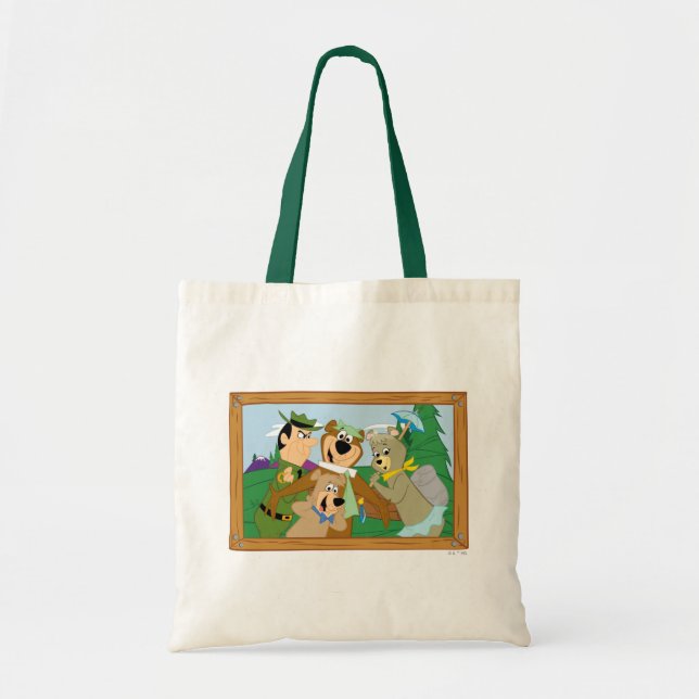 Yogi Bear und Friends Gerahmt Forest Picture Tragetasche (Vorne)