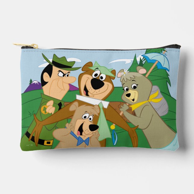 Yogi Bear und Friends Gerahmt Forest Picture Zubehörtasche (Vorderseite)