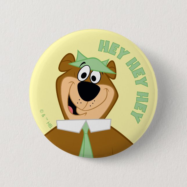 Yogi Bear Willkommen Button (Vorderseite)