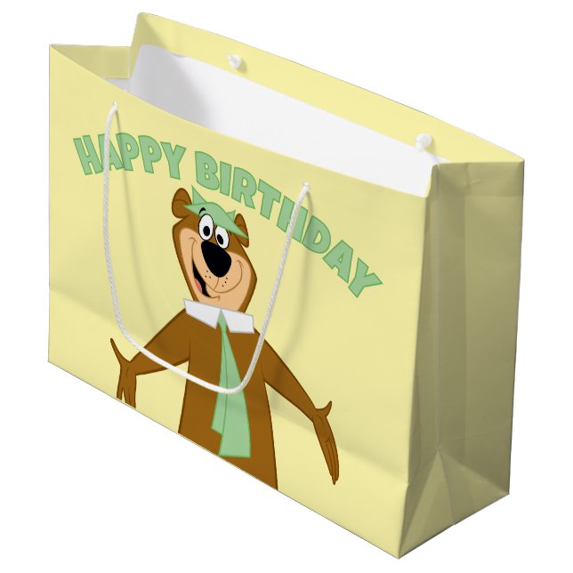 Yogi Bear Willkommen Große Geschenktüte (Vorderseite Schrägansicht)