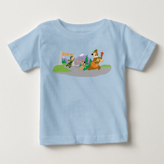 Yogi Bear's Great Picnic Basket Escape Baby T-shirt (Vorderseite)