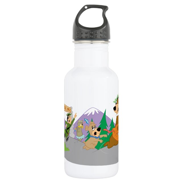 Yogi Bear's Great Picnic Basket Escape Edelstahlflasche (Vorderseite)