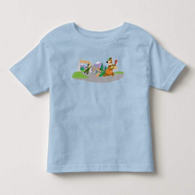Yogi Bear's Great Picnic Basket Escape Kleinkind T-shirt (Vorderseite)
