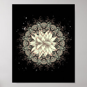 Yogi Lotus Yoga Meditation Pilates Lotusblume Ma Poster