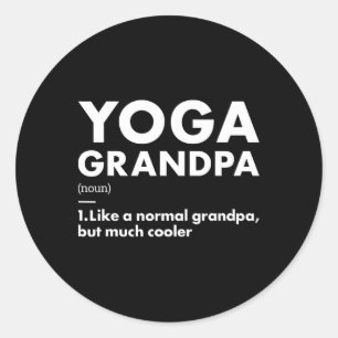 Yogi Opa Definition Yoga Runder Aufkleber