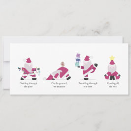 Yogi Père Noël Funny Yoga Pun Noël Carte