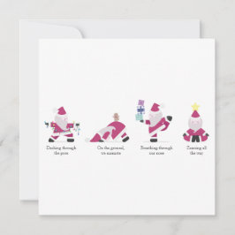  Yogi Père Noël Funny Yoga Pun Noël Carte