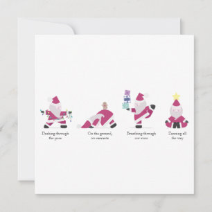  Yogi Père Noël Funny Yoga Pun Noël Carte