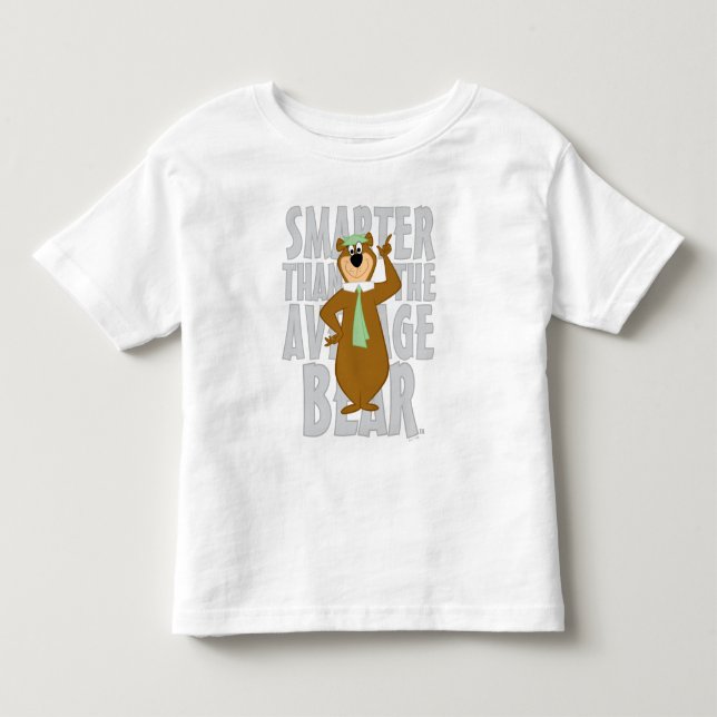 Yogi "schlauer als der durchschnittliche Bär" Kleinkind T-shirt (Vorderseite)