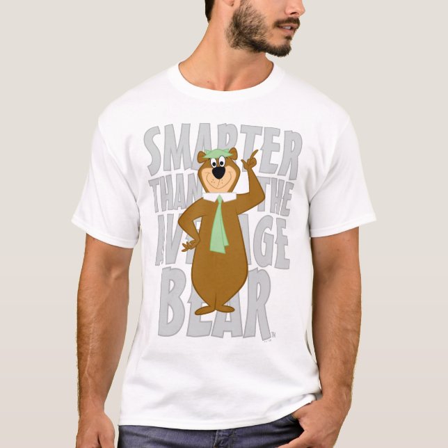 Yogi "schlauer als der durchschnittliche Bär" T-Shirt (Vorderseite)
