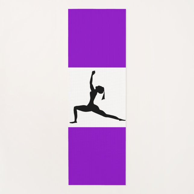 Yogic Practice Stehende Silhouette Yogamatte (Vorderseite)