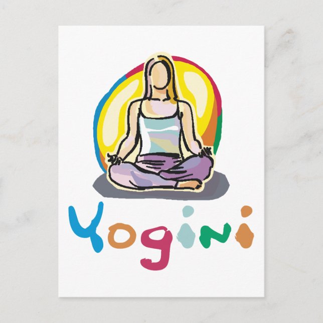 Yogini Postkarte (Vorderseite)
