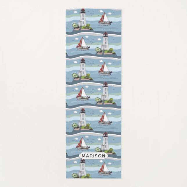 Yogmatte vom Pattern individuelle Name Yogamatte (Vorderseite)