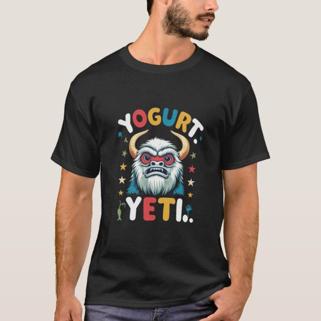 Yogurt Yeti Funny Cooler T - Shirt (Vorderseite)