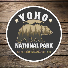 Yoho Bear Design for Nature Lovers – BC Wilderness Aufkleber