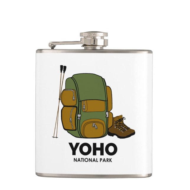 Yoho National Park Backpack Flachmann (Vorderseite)
