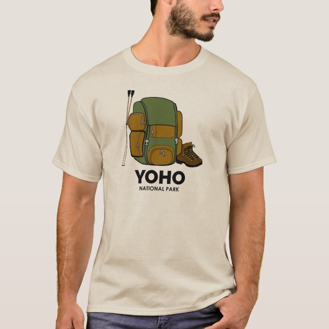 Yoho National Park Backpack T-Shirt (Vorderseite)