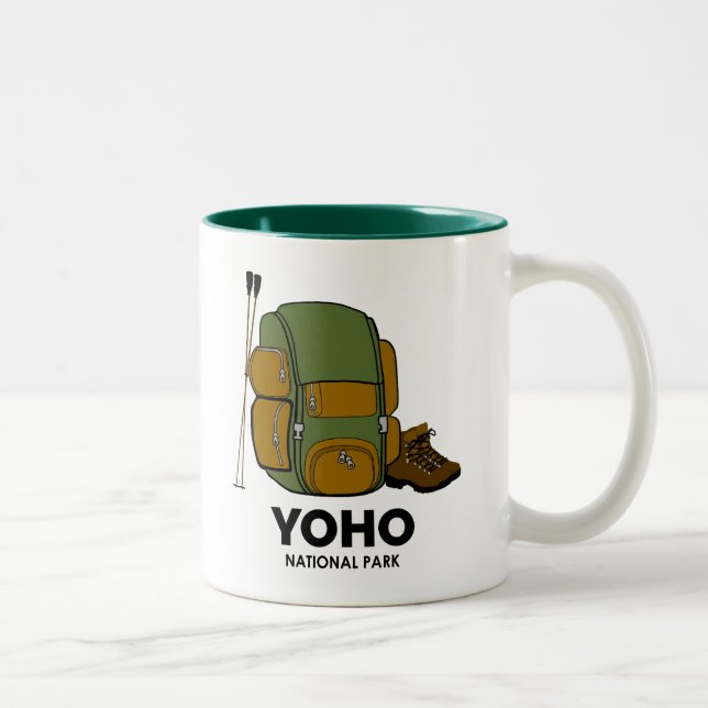 Yoho National Park Backpack Zweifarbige Tasse (Rechts)